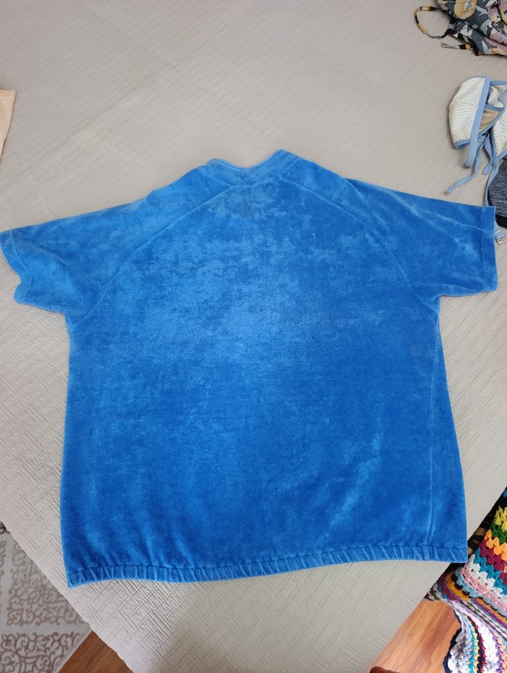 Fermuarlı Kısa Kollu Mini havlu Gömlek - Görsel 5