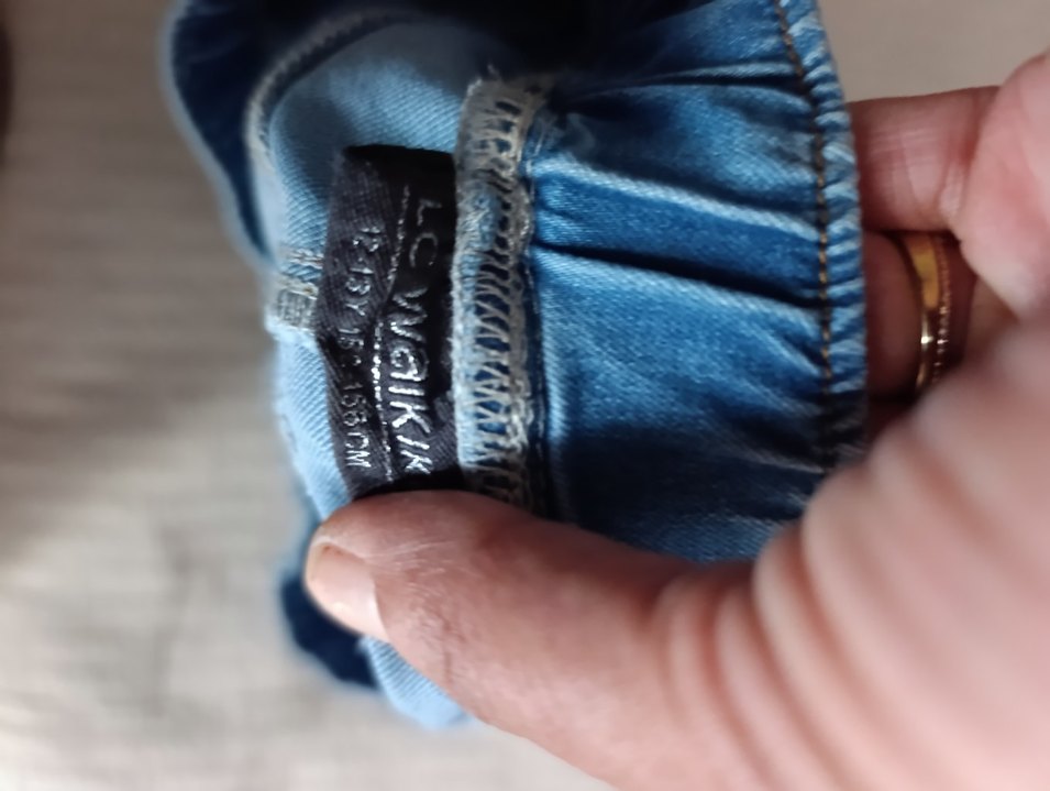 Beli Lastikli Mini Mavi Denim Şort - Görsel 5