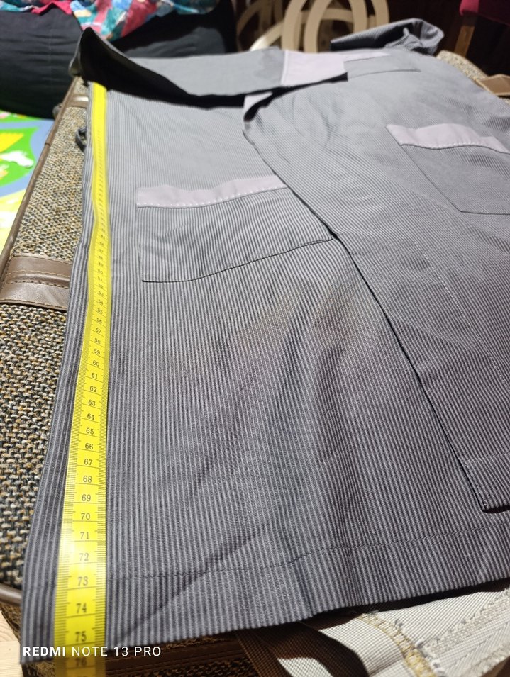 Gri Erkek uzun Kollu Uzun Boy Sabahlık - Görsel 5