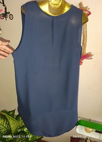 xxl Beden H&M lacivert şifon bluz