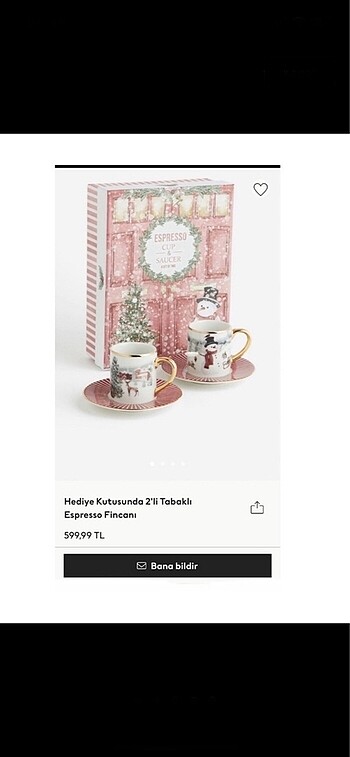 H&M Home H&M 2?li sıfır kutusunda espresso #fincan Son fiyattır