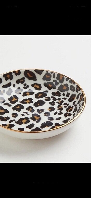 H&M etiketli sıfır, 1 mini tabak #leopar Son fiyat
