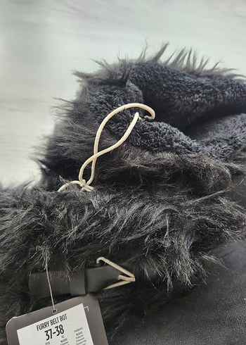 Penti Siyah Kürklü Sıcak Panduf 37-38 - Görsel 2