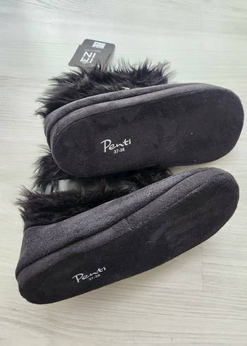Penti Siyah Kürklü Sıcak Panduf 37-38 - Görsel 3