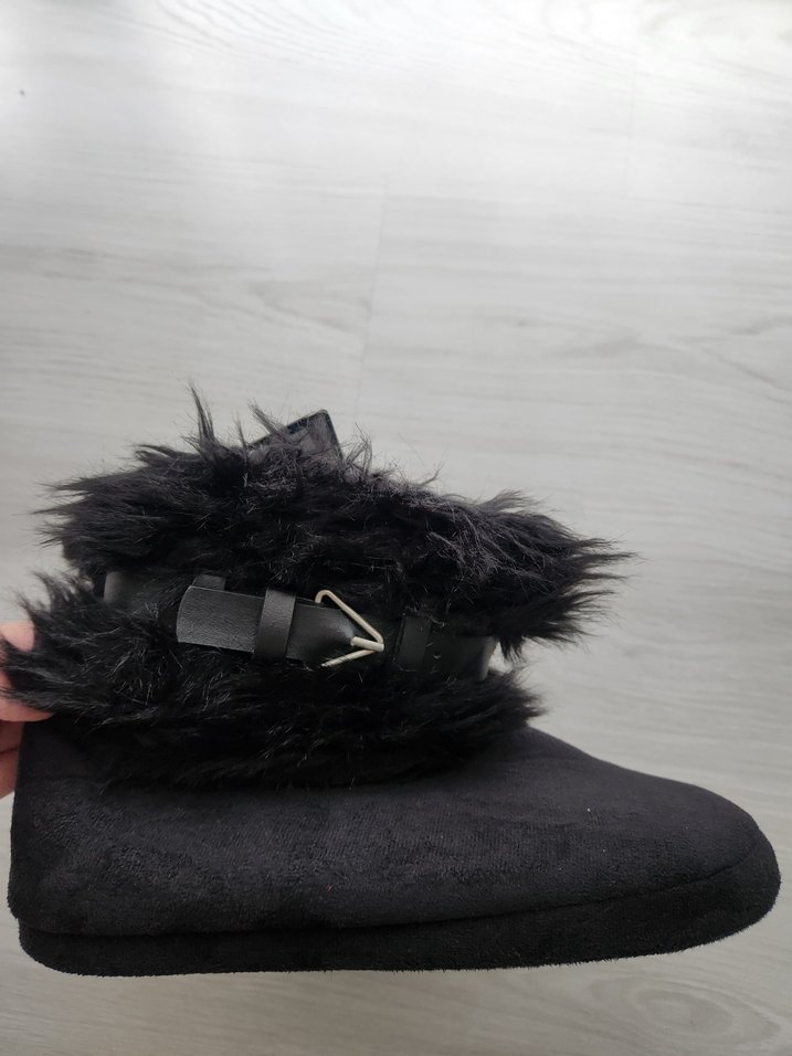 Penti Siyah Kürklü Sıcak Panduf 37-38 - Görsel 4