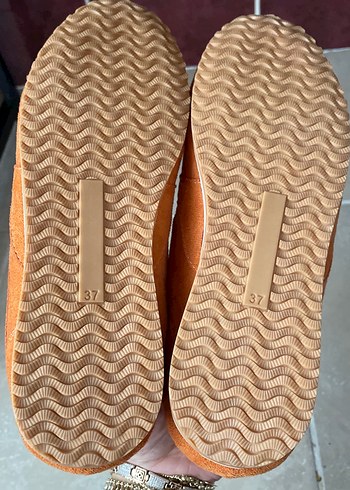 Turuncu Süet Kadın Spor Ayakkabı - Görsel 4