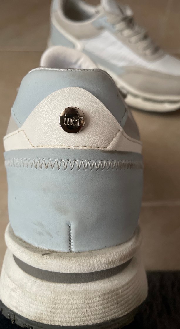 Gri Platform Topuklu Kadın Spor Ayakkabı - Görsel 3