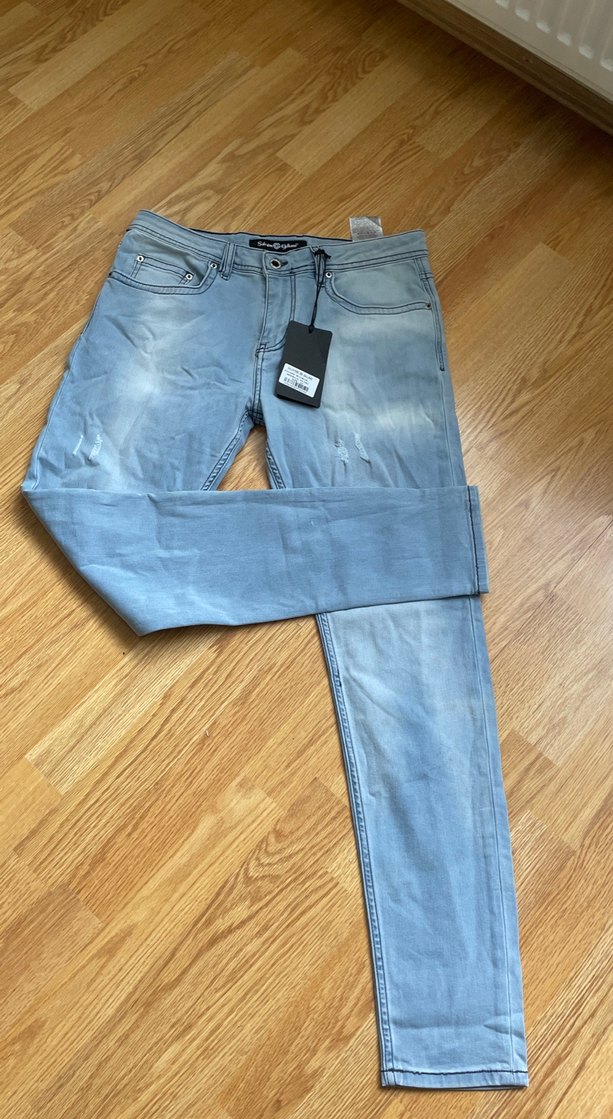 Gri Regular Fit Erkek Denim Pantolon - Görsel 3