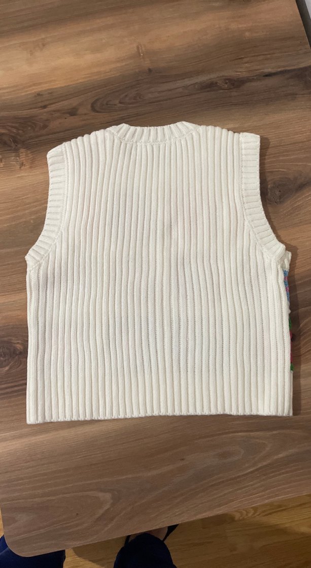 Renkli Örgü Kadın Süveter - Görsel 4