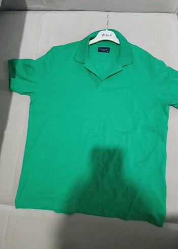 xl Beden Yeşil Düğmeli Erkek Polo Tişört