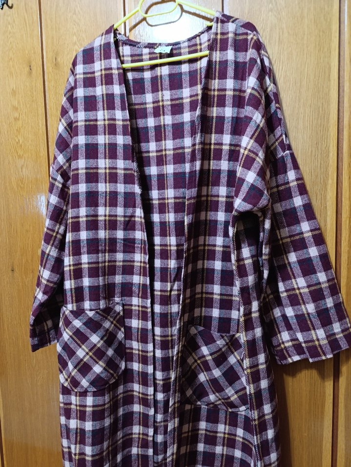 Mor Ekose Desenli Kadın sabahlık - Görsel 2