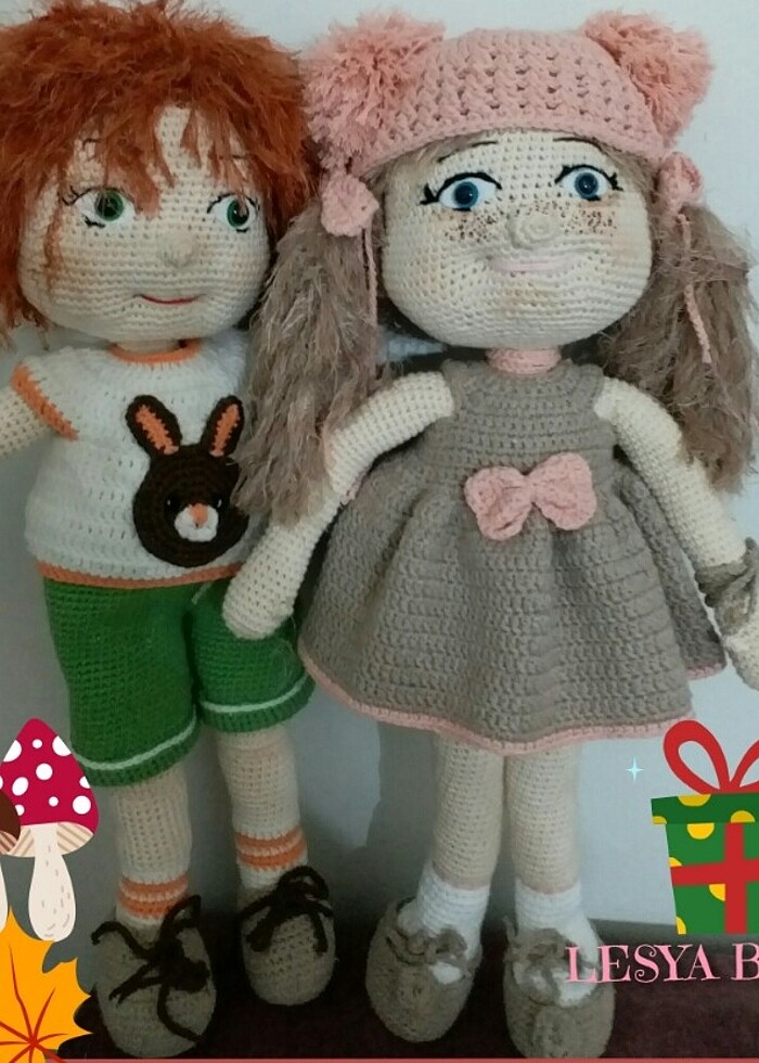 Amigurumi Büyük boy oyuncak bebek - Görsel 2