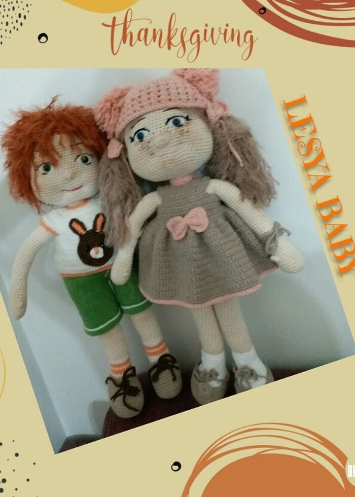 Amigurumi Büyük boy oyuncak bebek - Görsel 5