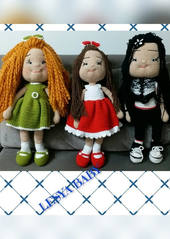 Amigurumi Büyük boy oyuncak bebek - Görsel 2