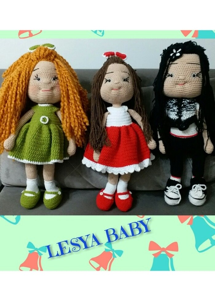 Amigurumi Büyük boy oyuncak bebek - Görsel 3