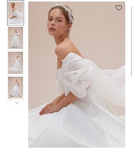 Olegcassini Balon Kol Gelinlik