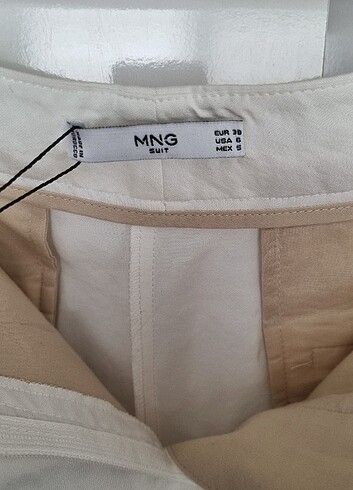 38 Beden beyaz Renk Mango pantolon