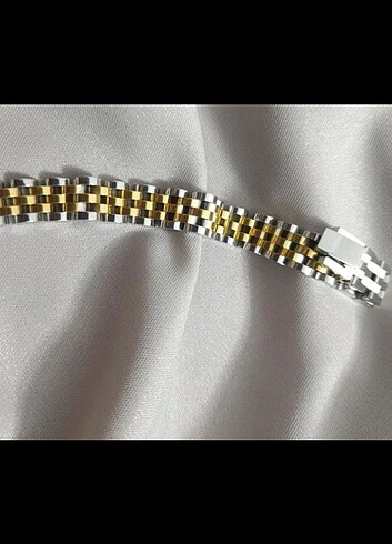 Beden ÇELİK ROLEX MODEL KORDON BİLEKLİK (GOLD & SİLVER)