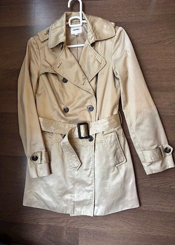 Koton Bej Kemerli Kadın Trençkot - Görsel 3