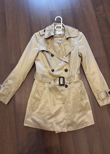 Koton Bej Kemerli Kadın Trençkot - Görsel 2