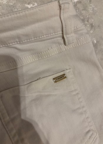 Fabrika Kadın Beyaz Kot pantolon - Görsel 4