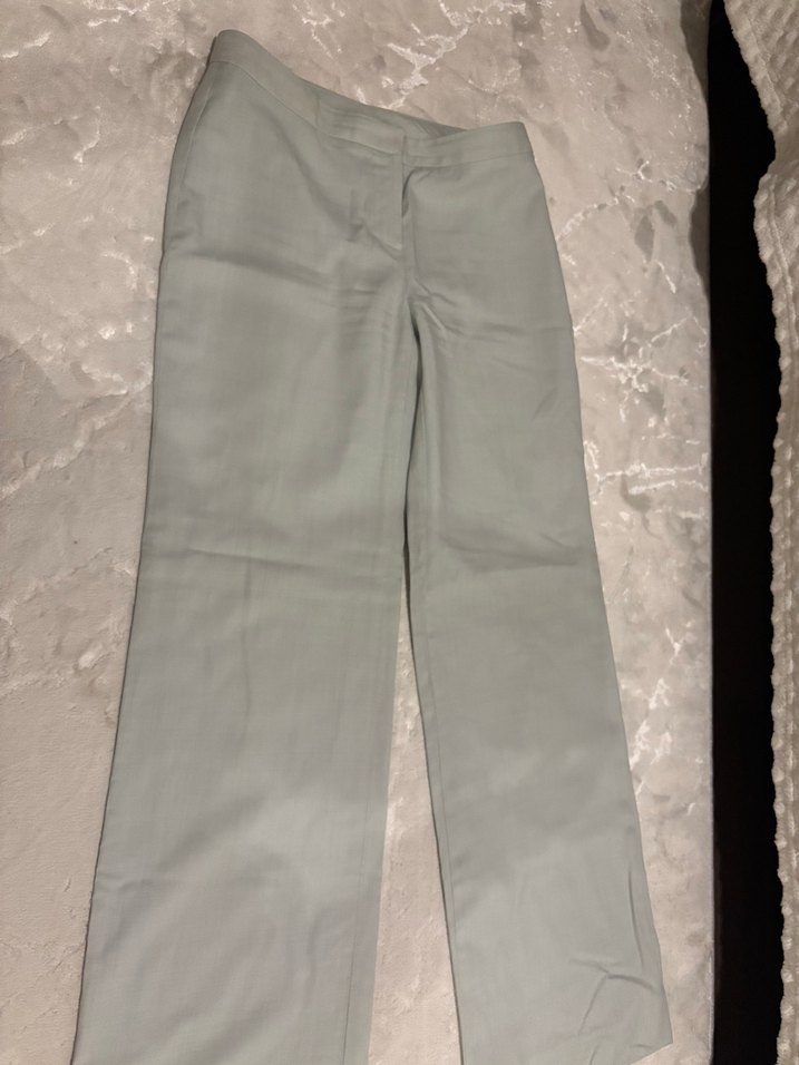 Fabrika Su yeşili kumaş pantolon - Görsel 3