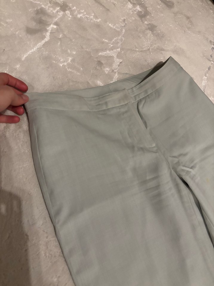 Fabrika Su yeşili kumaş pantolon - Görsel 4