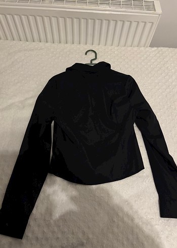 Siyah Fermuarlı Kadın gömlek - Görsel 4