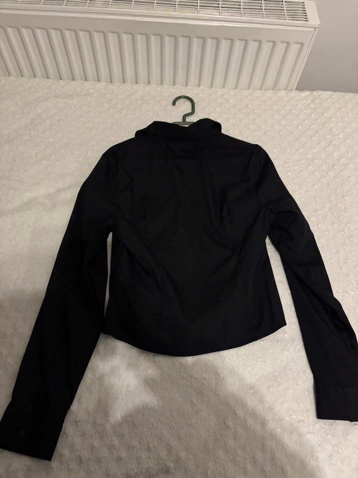 Siyah Fermuarlı Kadın gömlek - Görsel 4