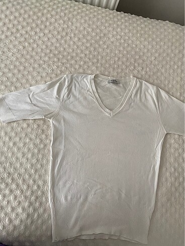 universal Beden Beyaz triko bluz