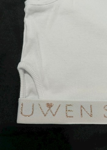 Beyaz Kadın Atlet Crop Üst Spor - Görsel 3