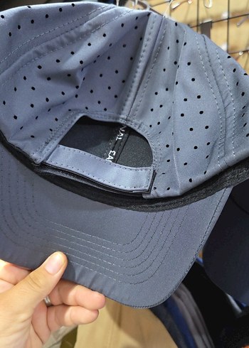 Diğer Gri Kadın & Erkek Spor Şapka Velcro Ayarlı