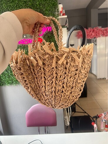 Zara Rafya ip çanta