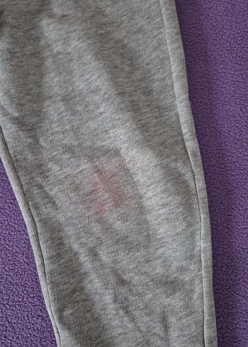 Kız Çocuk Gri Rahat Kesim Eşofman Altı - Görsel 3