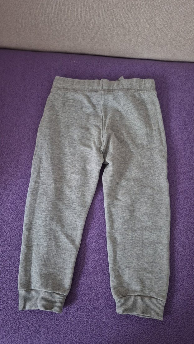 Kız Çocuk Gri Rahat Kesim Eşofman Altı - Görsel 5