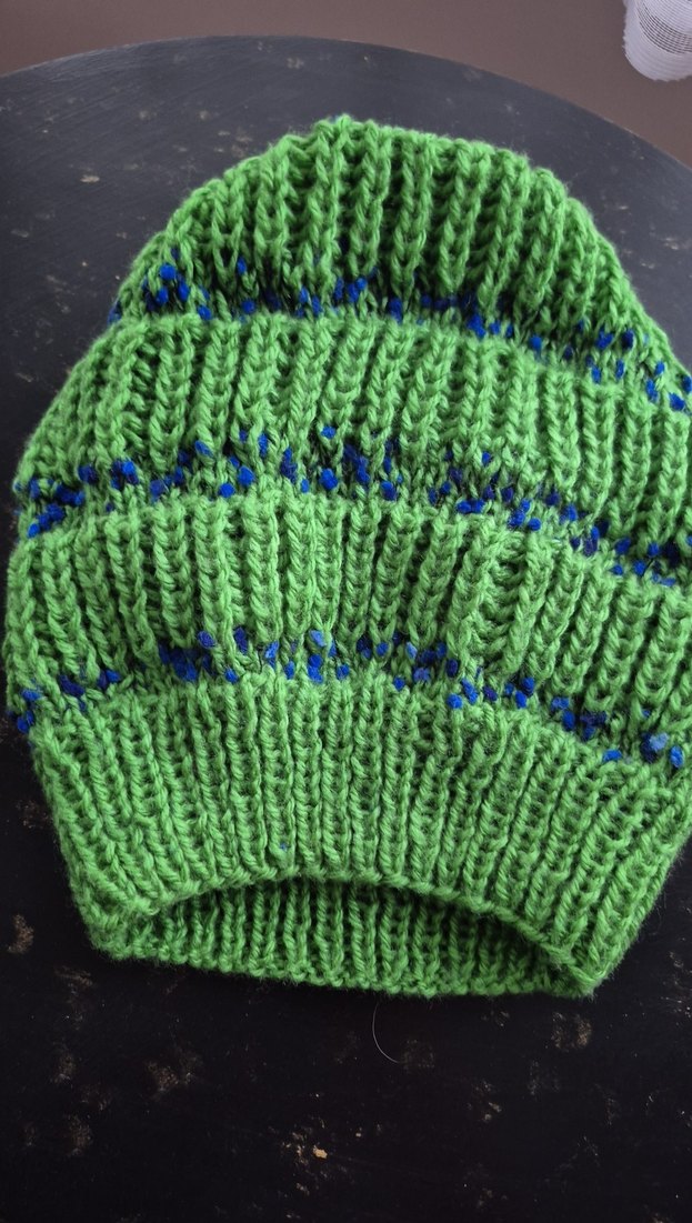 Yeşil Örgü Kadın Bere - Görsel 2