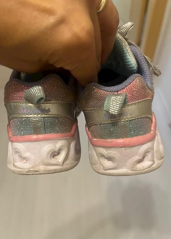 Skechers Kız Çocuk Çok Renkli Cırt Cırtlı Spor Ayakkabı