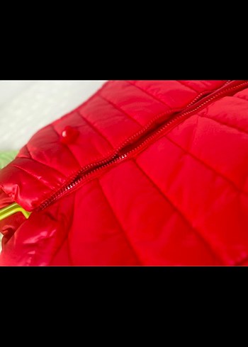 Kız Çocuk Kırmızı Kalın Yelek - Görsel 4