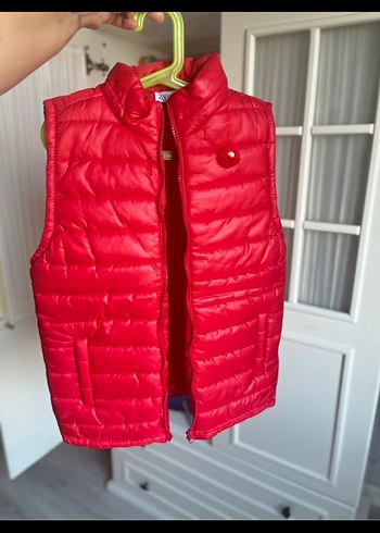 Kız Çocuk Kırmızı Kalın Yelek - Görsel 2