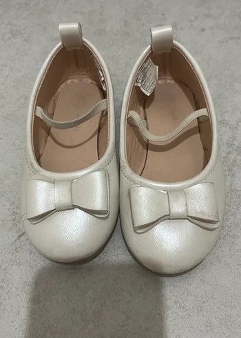 Kız Çocuk Beyaz Fiyonklu Babet - Görsel 2