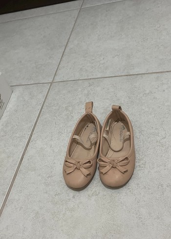 Kız Çocuk Bej Fiyonklu Babet - Görsel 2