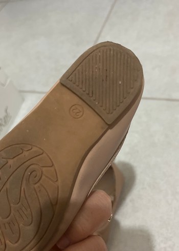 Kız Çocuk Bej Fiyonklu Babet - Görsel 3