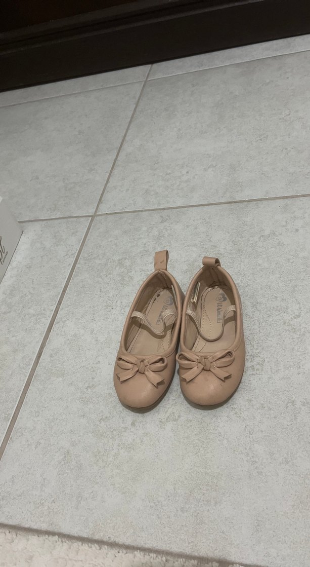 Kız Çocuk Bej Fiyonklu Babet - Görsel 2