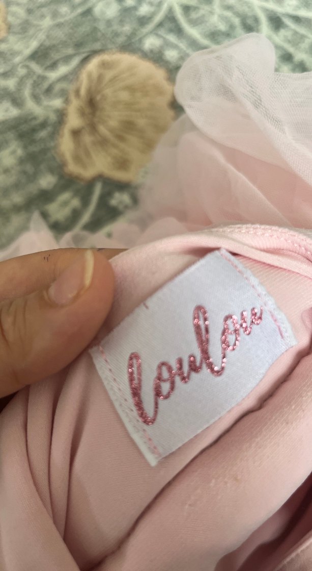 Kız Çocuk Pembe Fırfırlı uzun kollu Elbise - Görsel 5