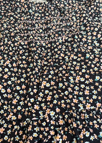 Çiçek Desenli Bohem Kız Elbisesi - Görsel 2