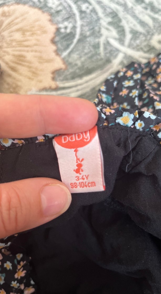 Çiçek Desenli Bohem Kız Elbisesi - Görsel 3