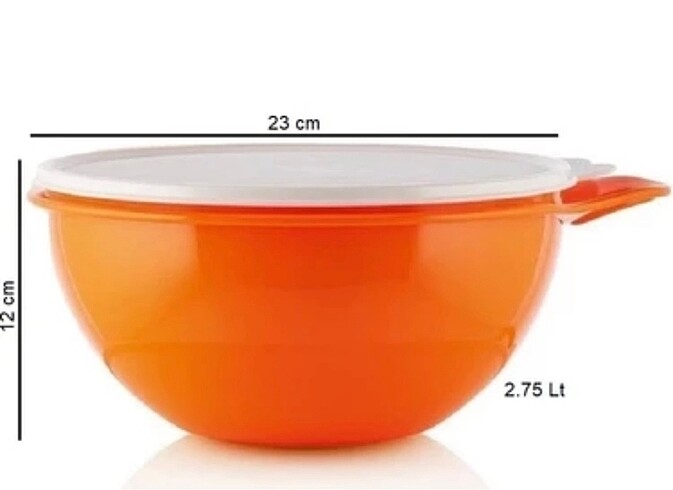  Beden turuncu Renk Tupperware Miks 3 lt Kadife Çiçeği