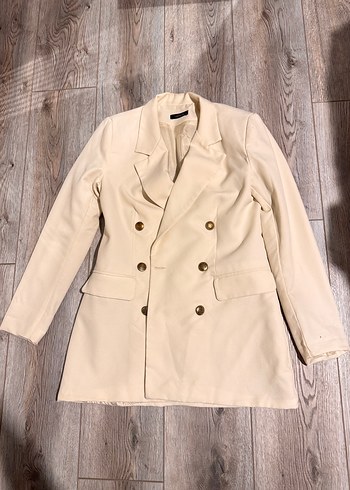 Bej Kadın Blazer Ceket