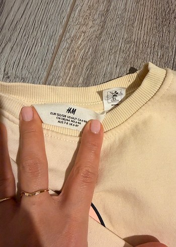 H&M Bej Minnie Baskılı Sweatshirt - Görsel 4