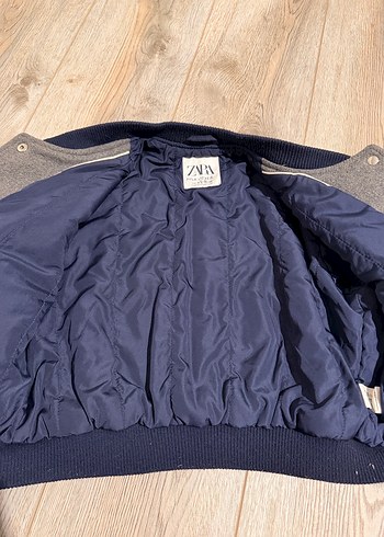 Düğmeli Gri Bomber Ceket - Görsel 4